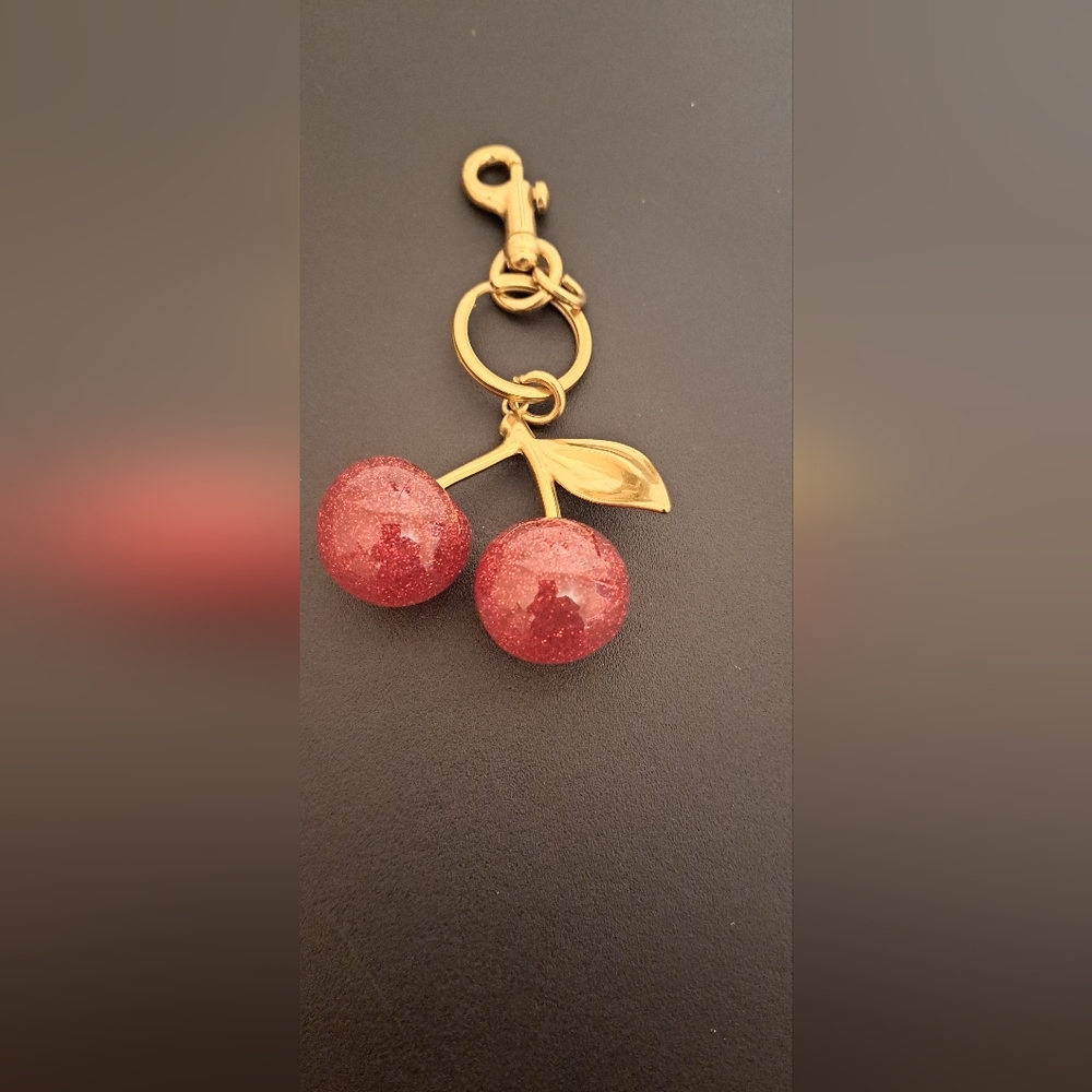 Cherries Key chain and bag charm, 4.5 inches long NWOT